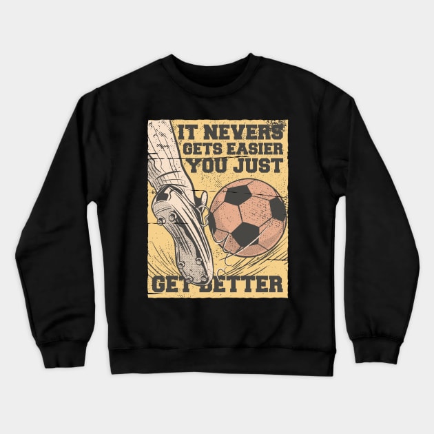 Goal Getter - Soccer Grit & Grind Crewneck Sweatshirt by Life2LiveDesign